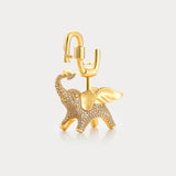 حقيبة سحرية على شكل فيل لامع من Sparkle Gold