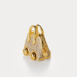 Sparkle Gold—Bijou de sac Bolide sur roues