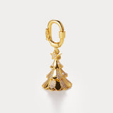 Half Diamond Gold—Christmas Tree Bag Charm