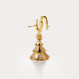 Half Diamond Gold—Christmas Tree Bag Charm