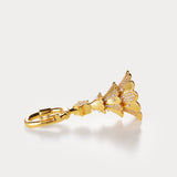 Half Diamond Gold—Christmas Tree Bag Charm