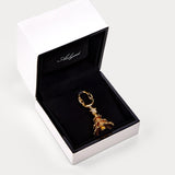 Half Diamond Gold—Christmas Tree Bag Charm
