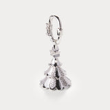 Argent demi-diamant — Charm de sac arbre de Noël