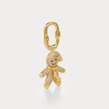 Sparkle Gold—Gingerbread Man Bag Charm