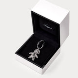 Sparkle Silver—Gingerbread Man Bag Charm