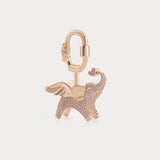 Sparkle Champagne Pink Zircon—Soar Elephant Bag Charm