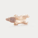 Sparkle Champagne Pink Zircon—Soar Elephant Bag Charm