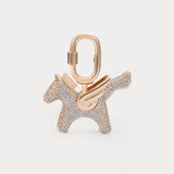 Sparkle Champagne Sea Blue Zircon—Rodeo Pegase Bag Charm