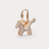 Sparkle Champagne Sea Blue Zircon—Rodeo Pegase Bag Charm
