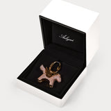 Sparkle Gold Pink Zircon—Rodeo Pegase Bag Charm