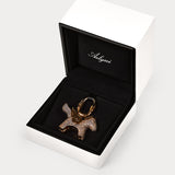 Sparkle Gold Sea Blue Zircon—Rodeo Pegase Bag Charm