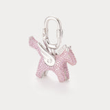 Sparkle Silver Pink Zircon—Rodeo Pegase Bag Charm