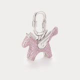 Sparkle Silver Pink Zircon—Rodeo Pegase Bag Charm