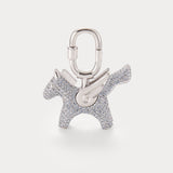 Sparkle Silver Sea Blue Zircon—Rodeo Pegase Bag Charm