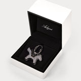 Sparkle Silver Sea Blue Zircon—Rodeo Pegase Bag Charm