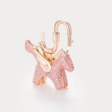Sparkle Champagne Pink Zircon—Rodeo Pegase Bag Charm