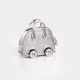 Sparkle Silver—Bolide On Wheels Bag Charm