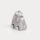 Sparkle Silver—Bolide On Wheels Bag Charm