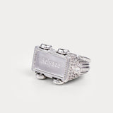 Sparkle Silver—Bolide On Wheels Bag Charm