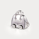Classic Silver—Bolide On Wheels Bag Charm