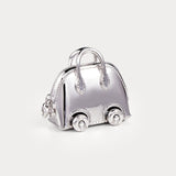 Classic Silver—Bolide On Wheels Bag Charm